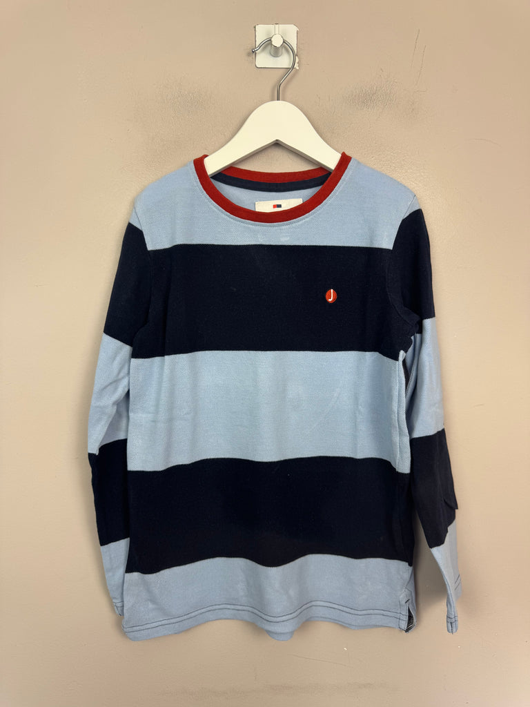 Jasper Conran striped pique top 8-9y Secondhand children -sweet pea preloved 