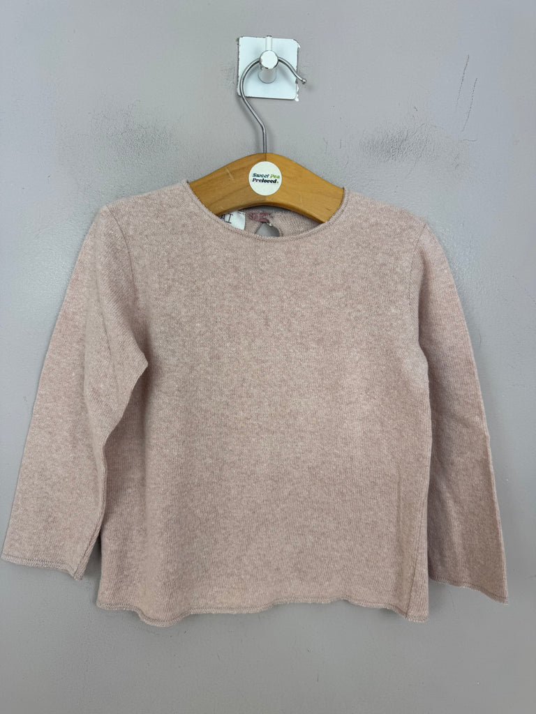 Opililai pale pink knit jumper 24m - Sweet Pea Preloved