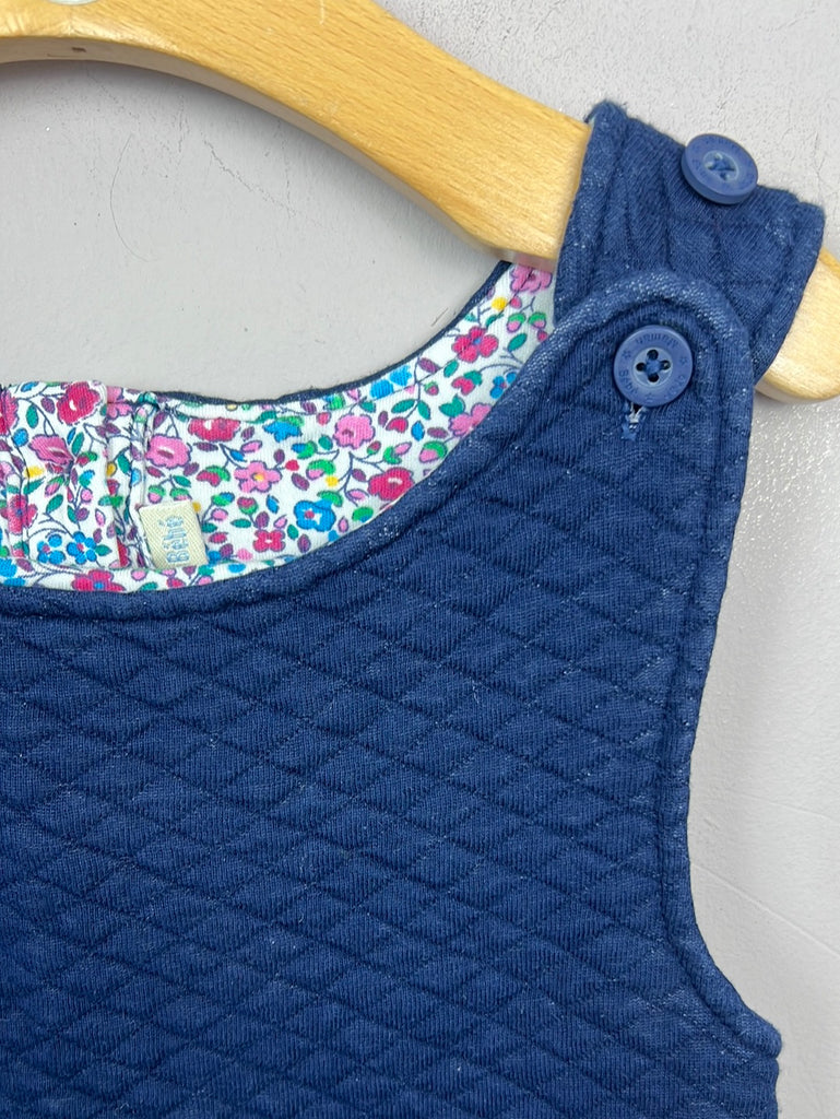 Secondhand kids Jojo Maman Bebe Quilted dinosaur pinafore dress 4-5y