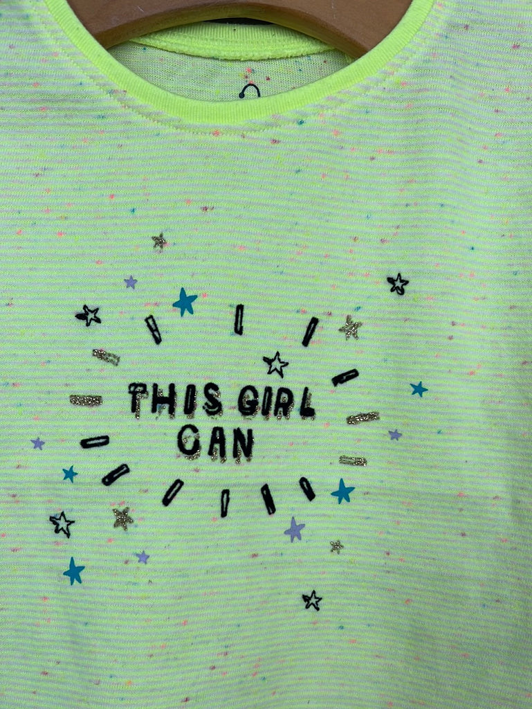 Second Hand Baby Next this girl can neon t-shirt 6-9m
