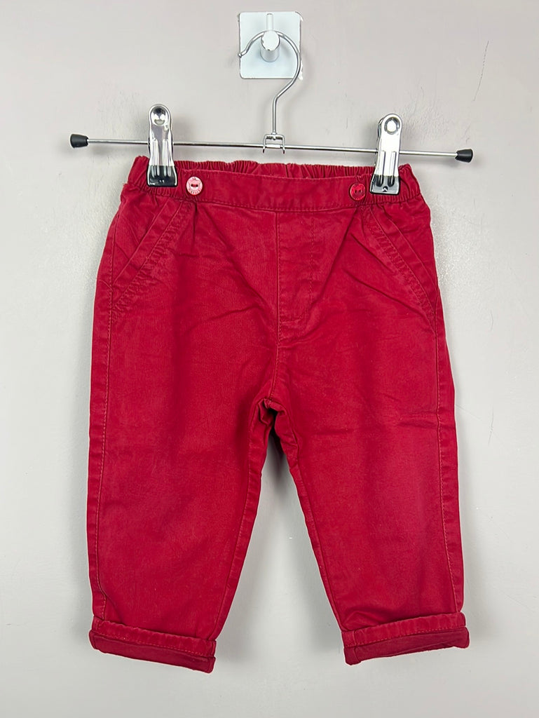 Secondhand baby Mayoral wine trousers 12m