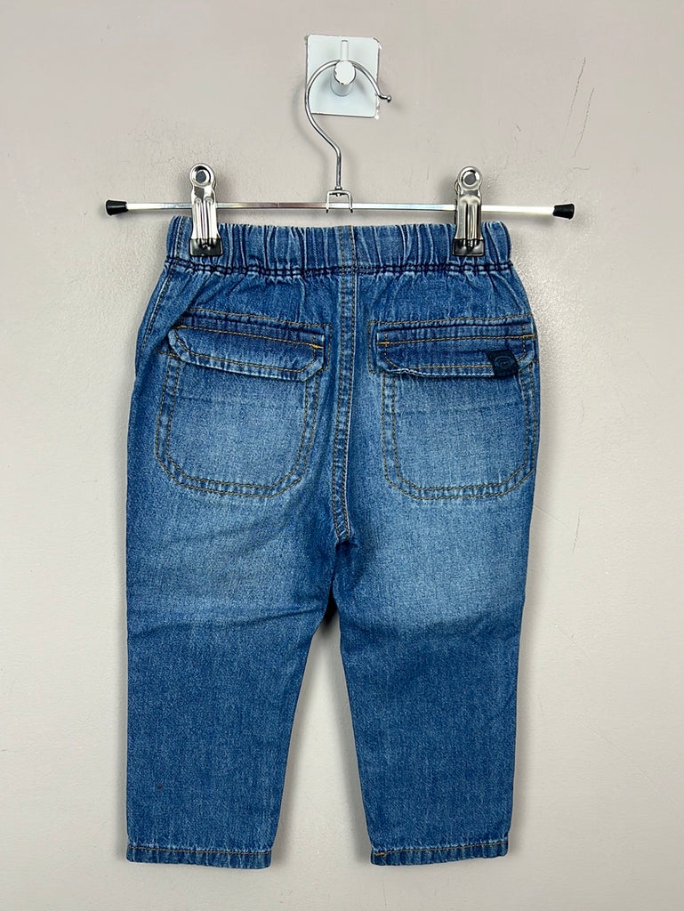 Next pull on blue jeans 9-12m - Sweet Pea Preloved