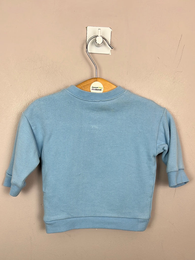 Secondhand baby Benetton free style blue sweatshirt 1-3m
