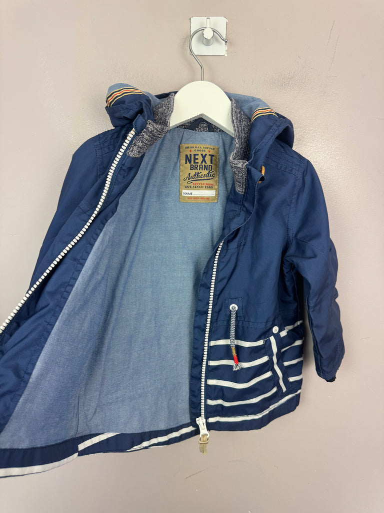 Next Navy jacket 12-18m second hand children - sweet pea preloved 