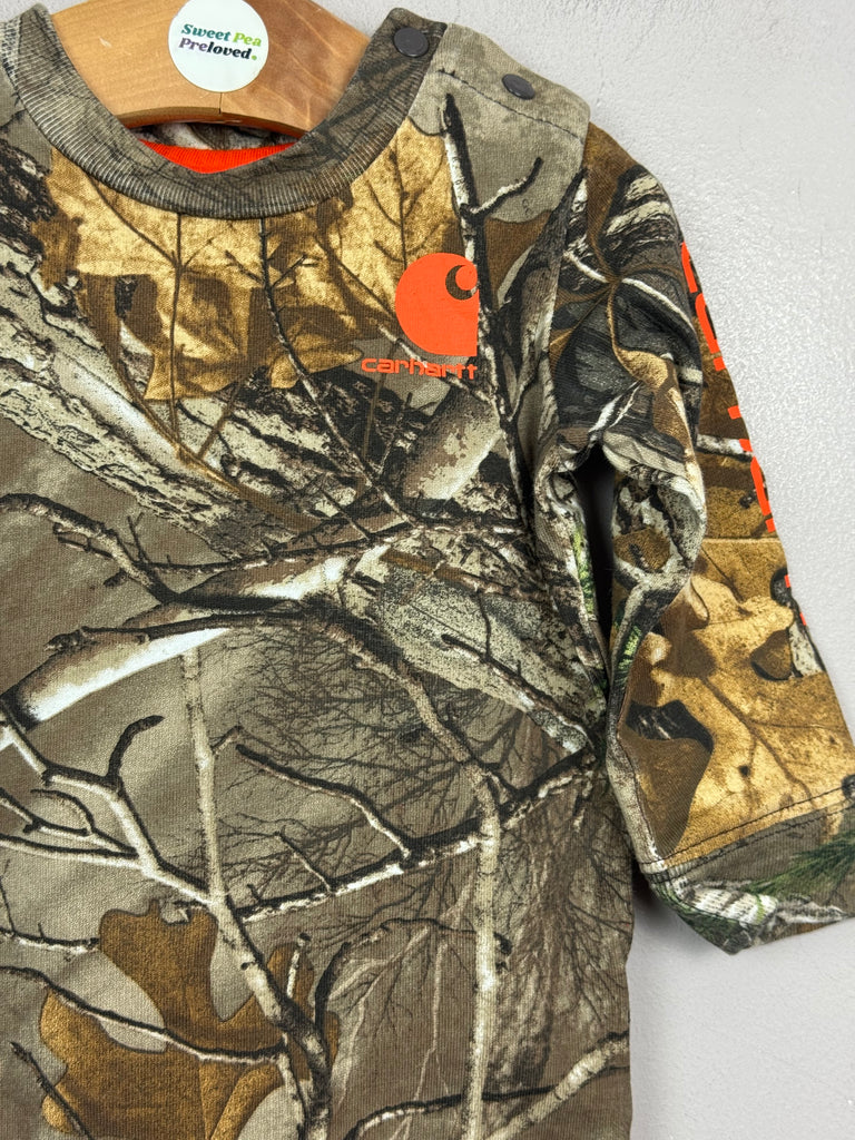 Preloved Baby Carhartt Realtree Bodysuit 9m