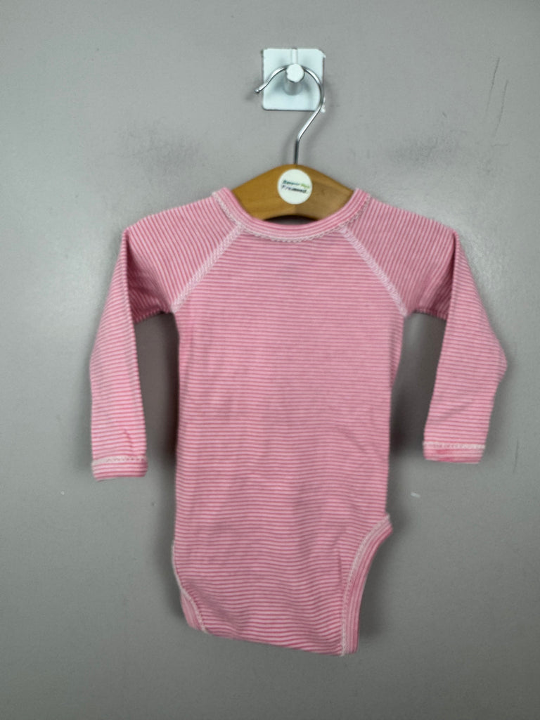 Second hand baby Petit Bateau Coral Pink Bodysuit 6m