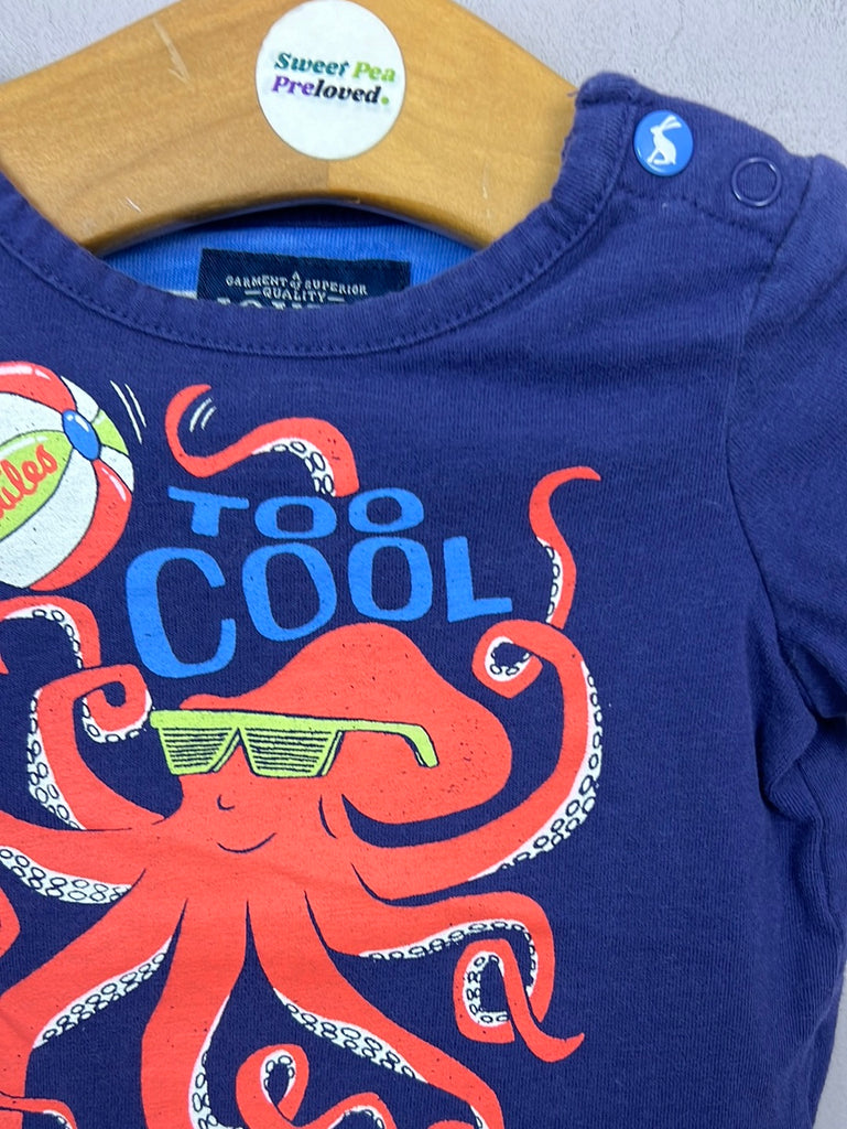 Second Hand Baby Joules octopus t-shirt 0-3m