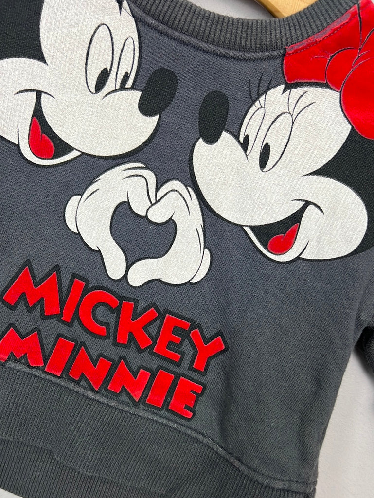 Next Disney Mickey Minnie Sweatshirt 3-6m