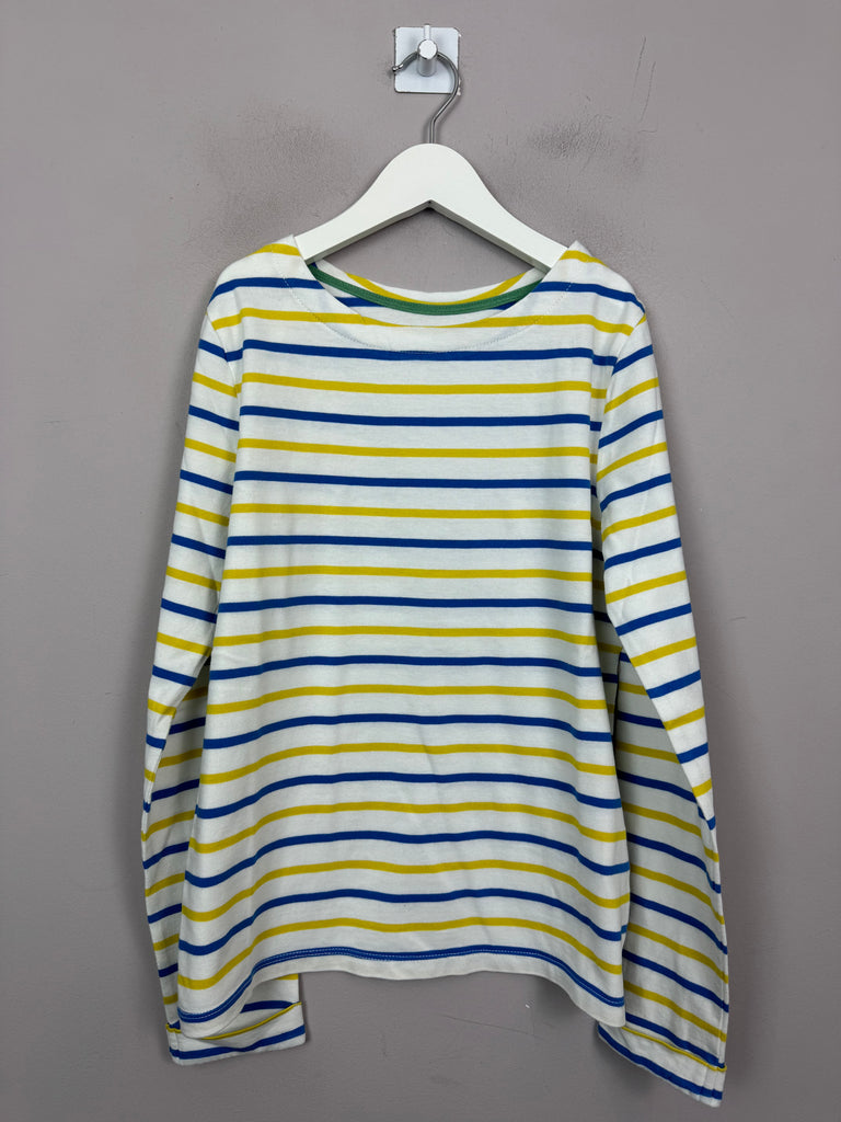 Boden Yellow Blue Stripe Breton Top 11-12y - Sweet Pea Preloved