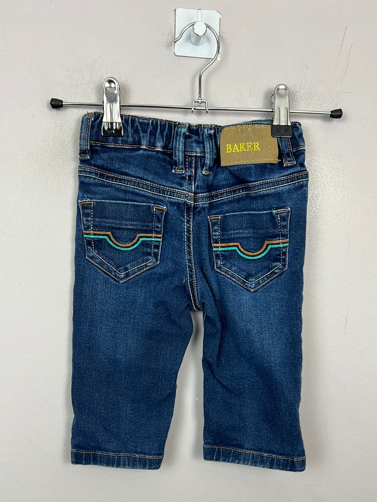 Secondhand baby Baker dark rinse jeans 6-9m