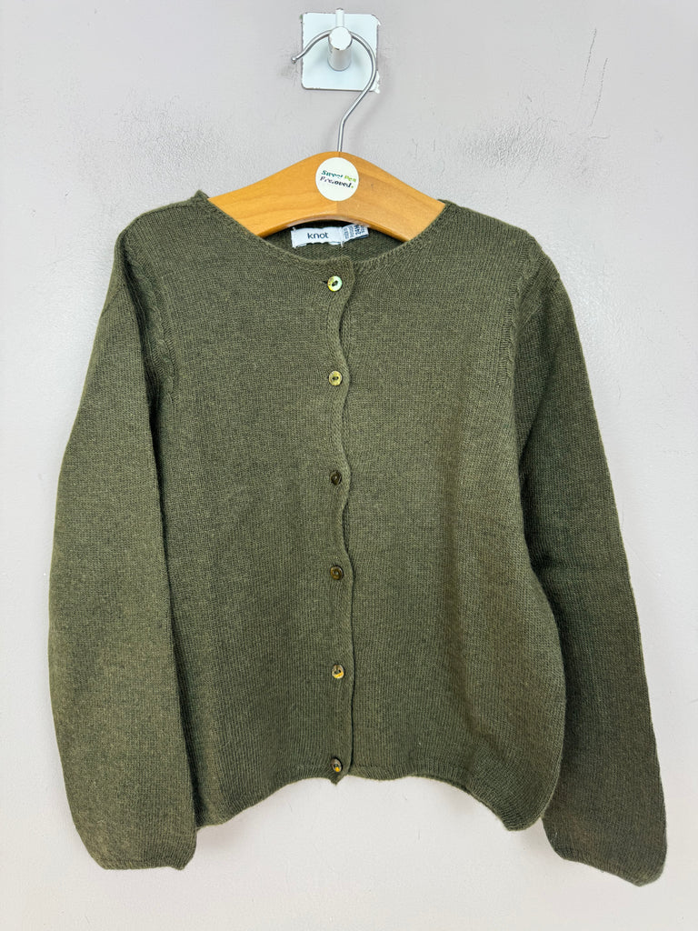 Knot Olive Cardigan 24m - Sweet Pea Preloved