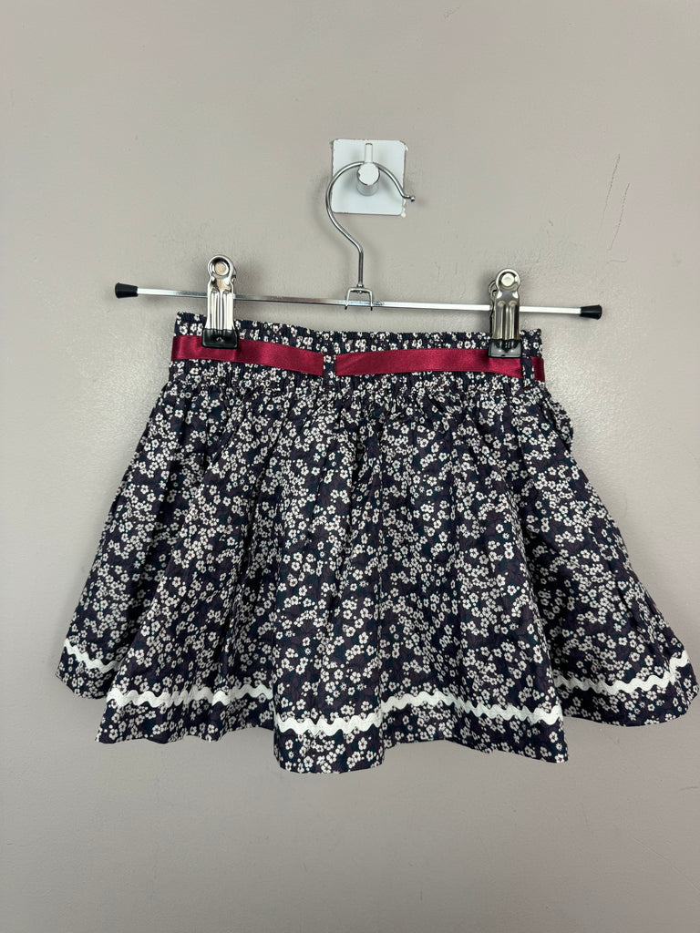 Lily Rose Liberty Grey Blossom Skirt 2-3y - Sweet Pea Preloved