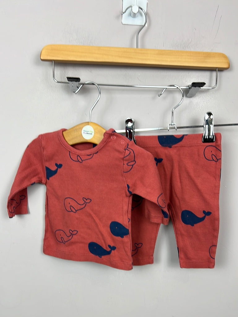 Second hand baby 1m M&S ribbed whale coord set