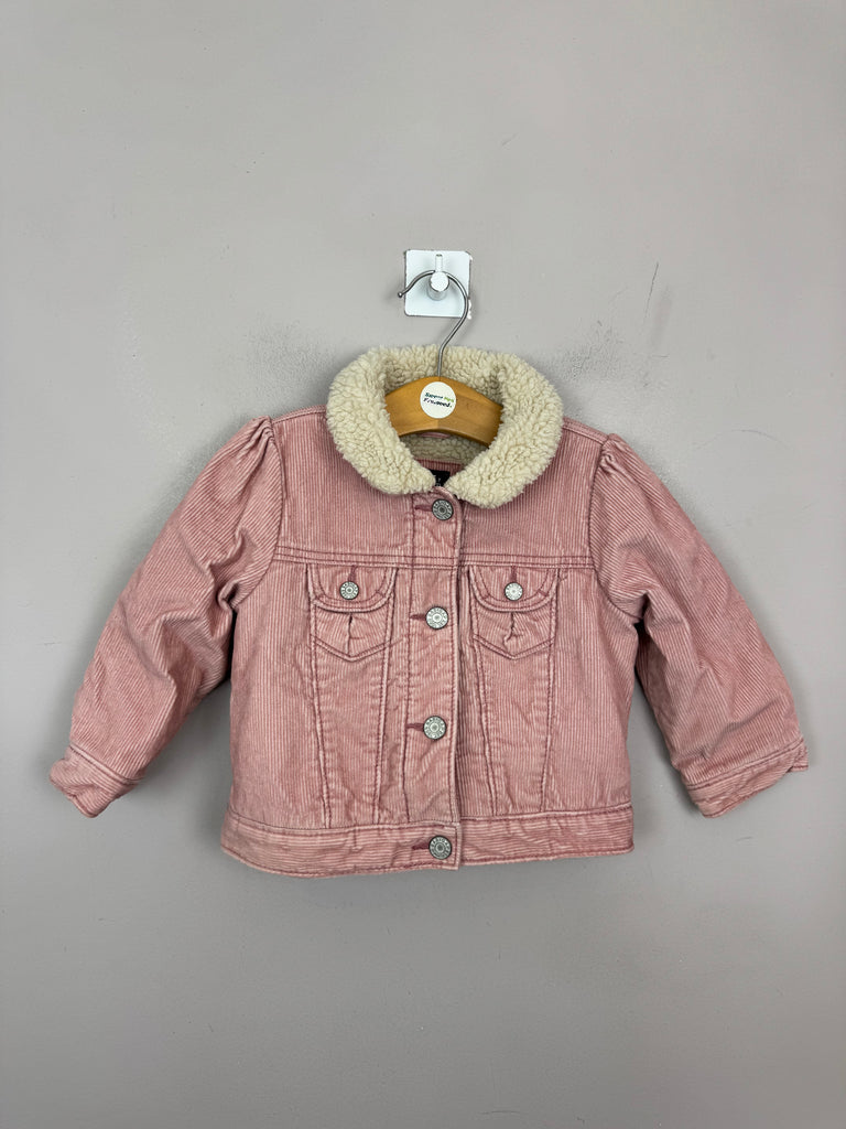 GAP Pink Cord Jacket 12-18m Pre loved baby -Sweet Pea Preloved Clothes