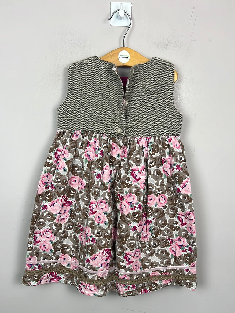 Monsoon tweed floral dress 18-24m