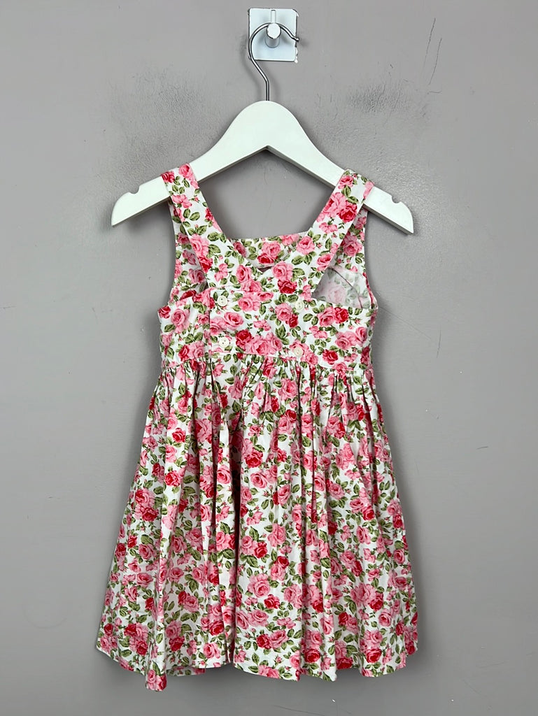 Angelina pink roses dress 3y
