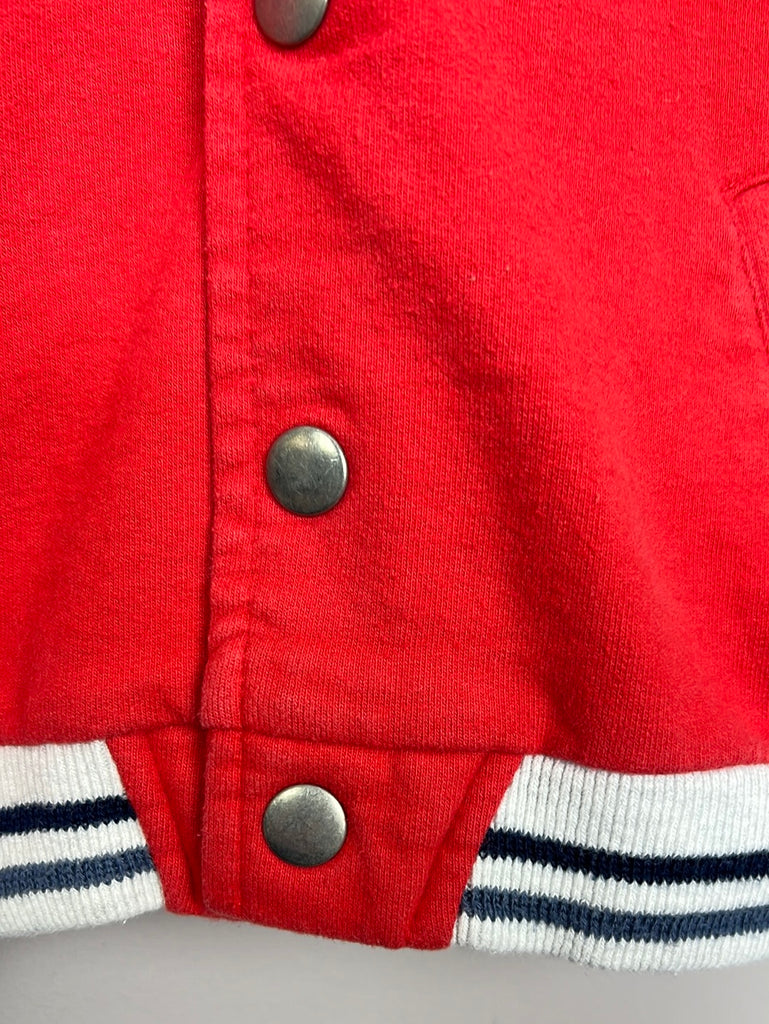 Secondhand baby Zara red varsity jacket 12-18m