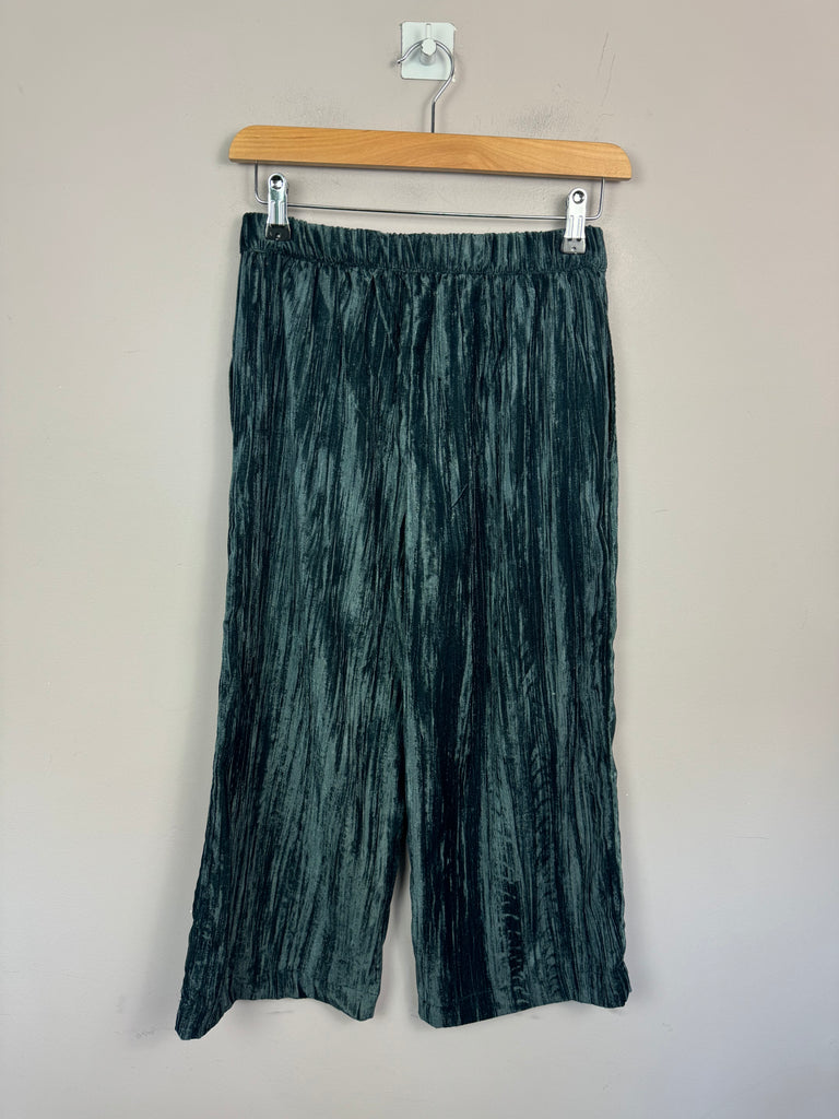 Zara embellished velvet trousers 10y