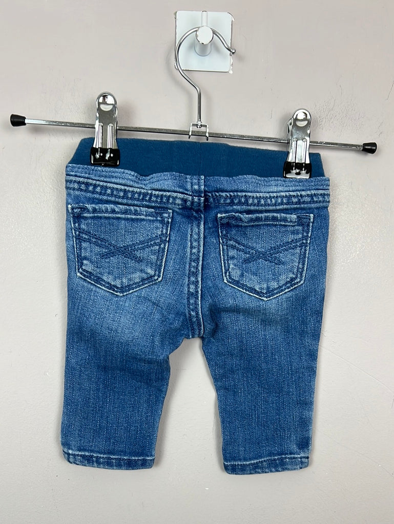 Pre loved baby Gap pull on jeans 0-3m