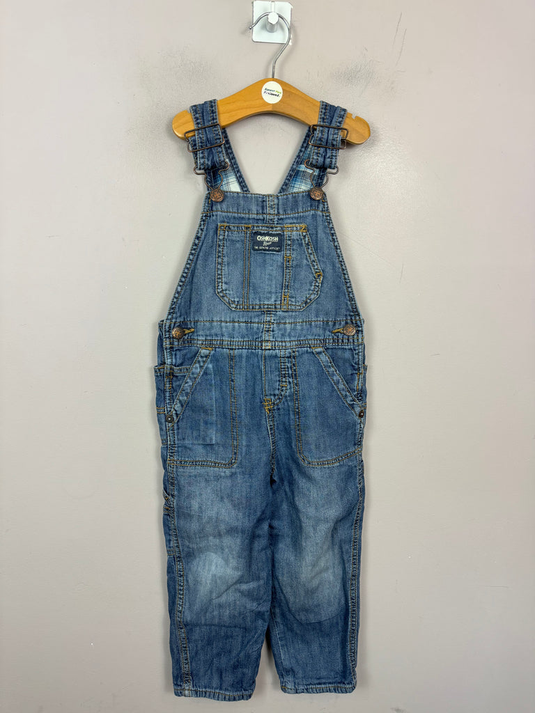 Oshkosh Lined Denim Dungarees 3y - Sweet Pea Preloved 