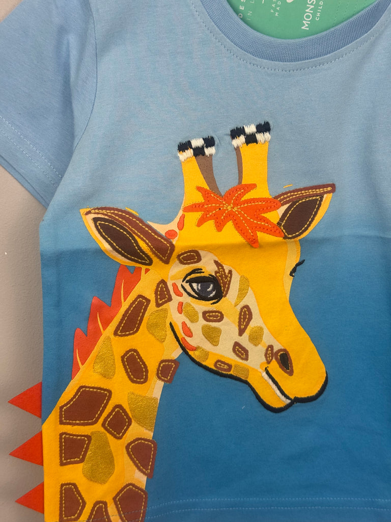 Monsoon giraffe t-shirt BNWT 24m to 8y second hand kids 