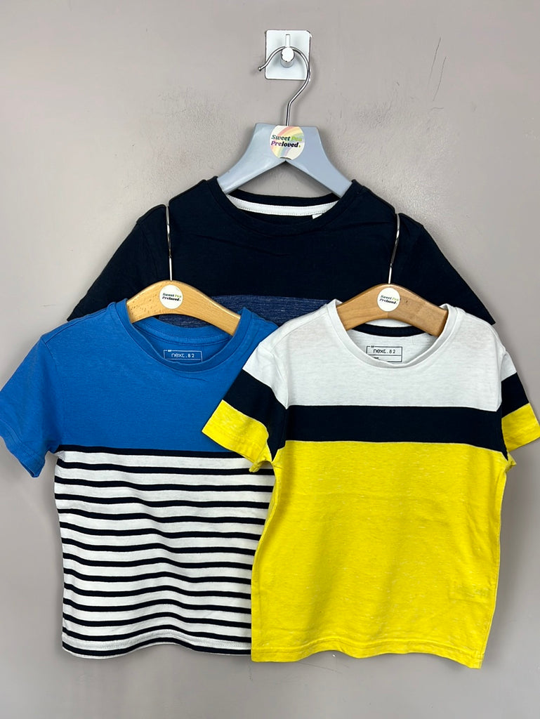 Next stripe colour block t-shirts 3y - Sweet Pea Preloved