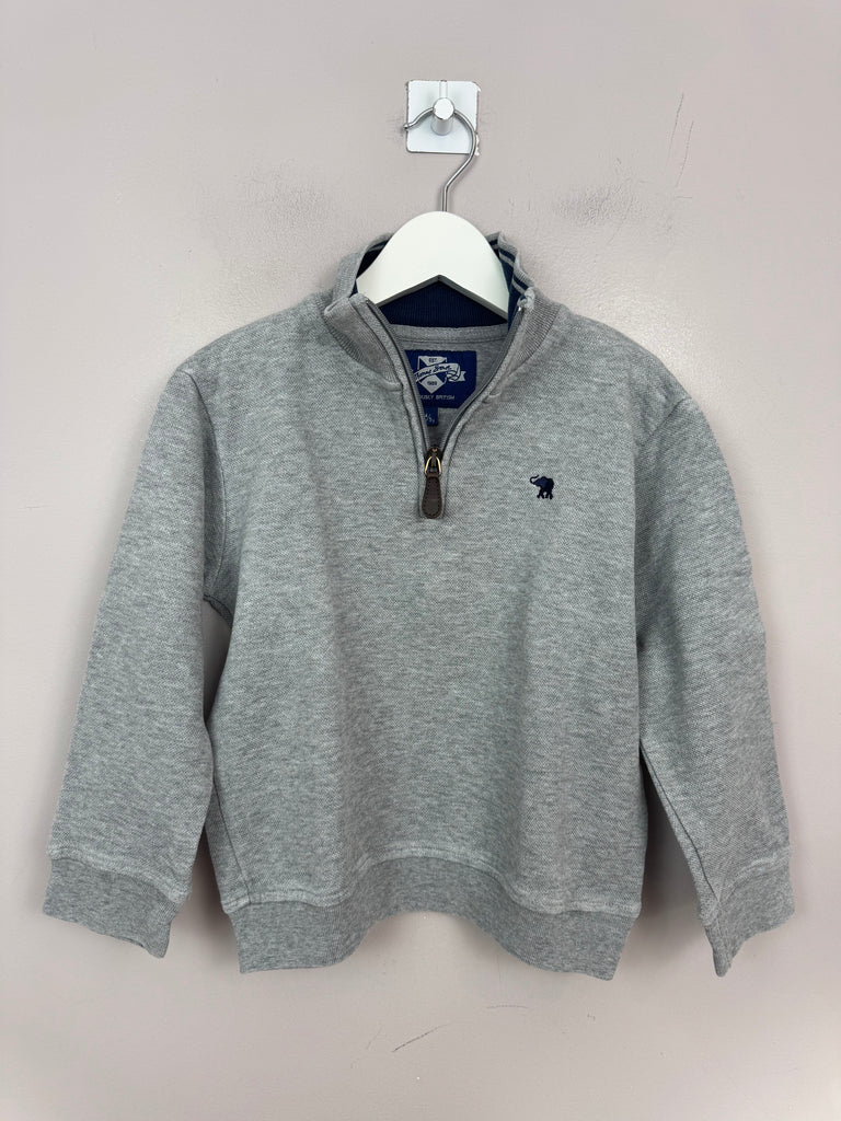 Thomas Brown 1/4 zip jumper 4-5y - Sweet Pea Preloved