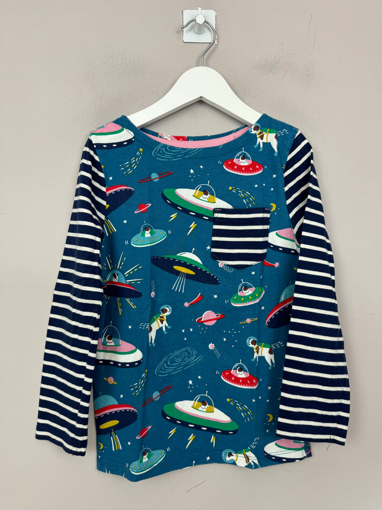 Mini Boden Space Dog Hotchpotch T-Shirt 7-8y 