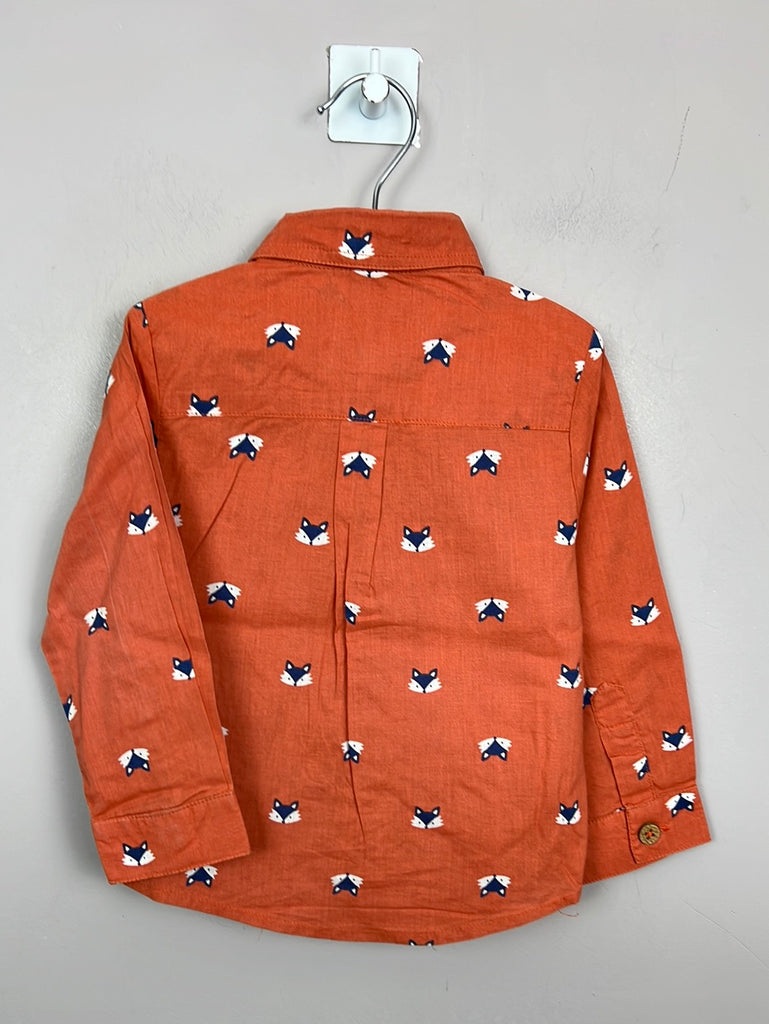 Kite Orange Fox Shirt 6-12m - Sweet Pea Preloved