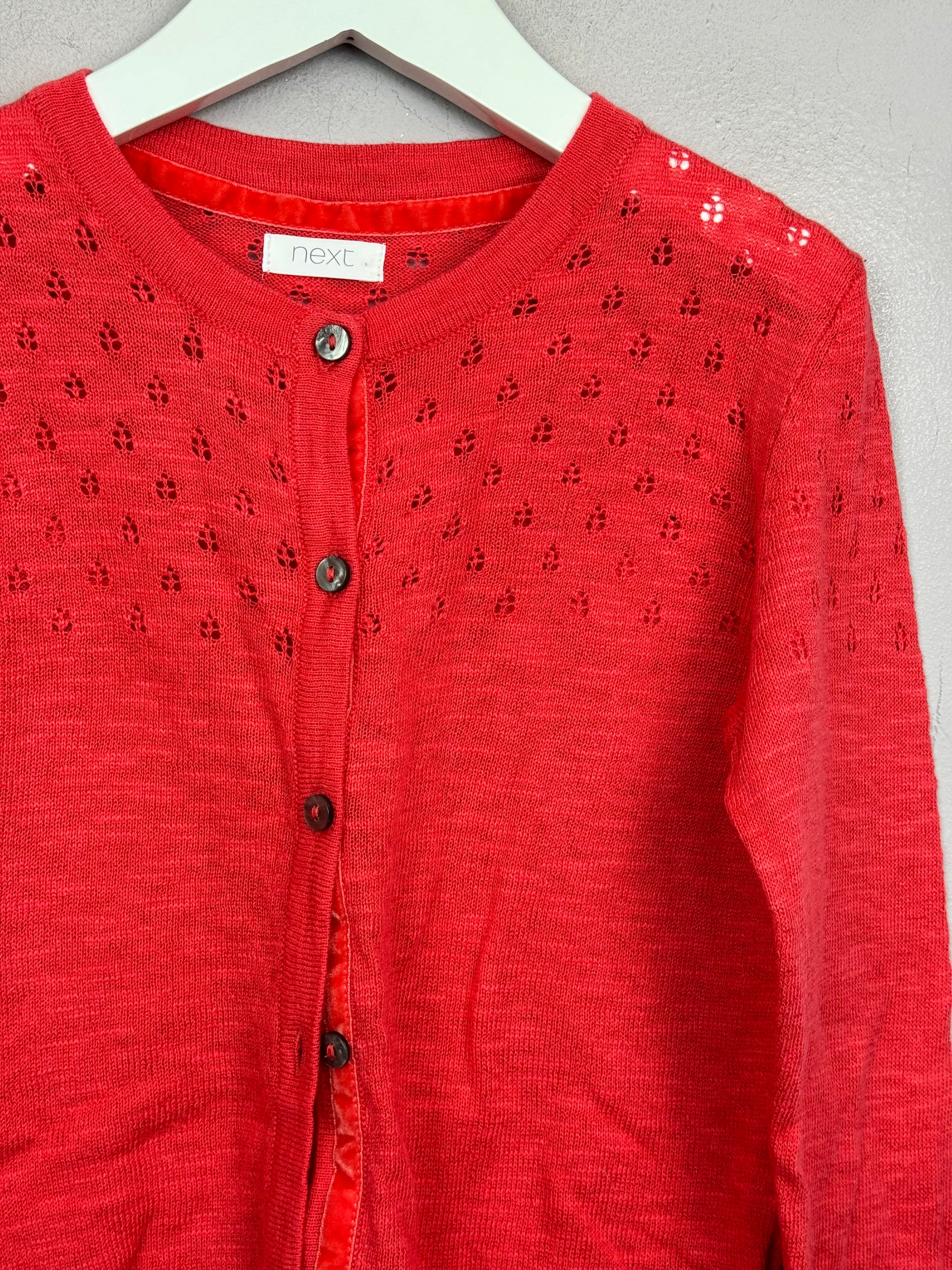 Pointelle cardigan next best sale