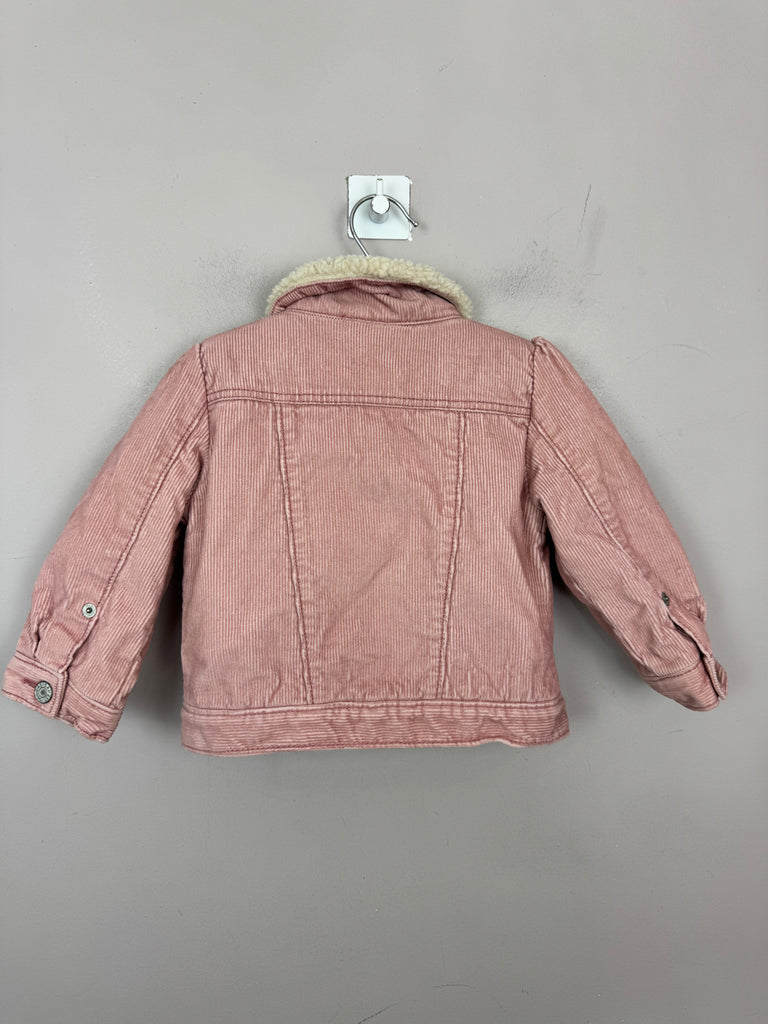 GAP Pink Cord Jacket 12-18m -Sweet Pea Preloved Clothes 