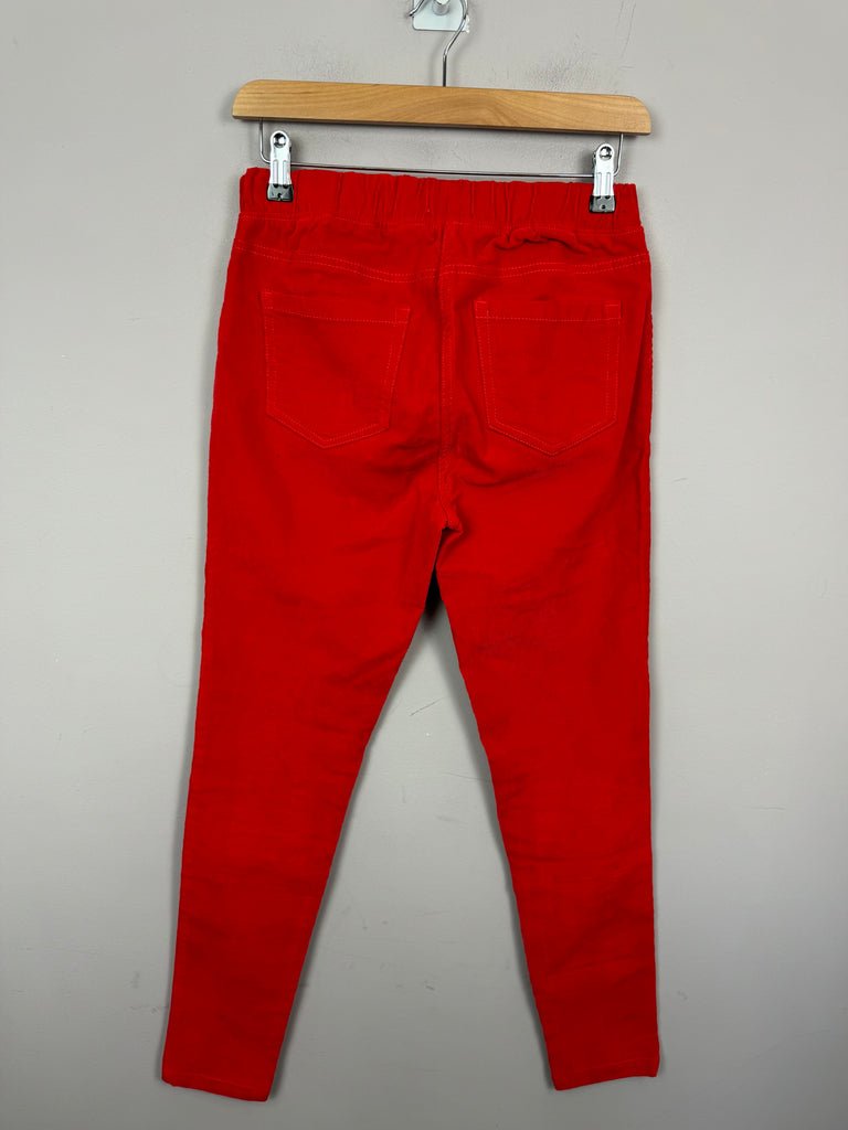 Secondhand Mini Boden Red Cord Leggings 15y