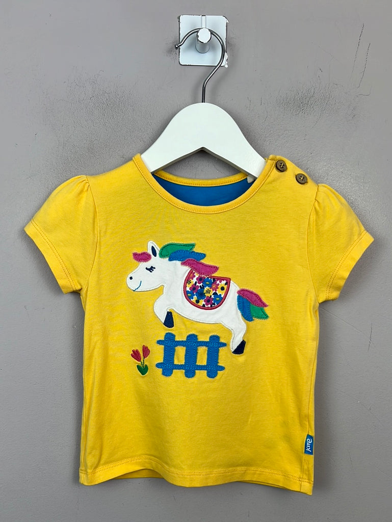 Preloved baby Kite yellow pony t-shirt