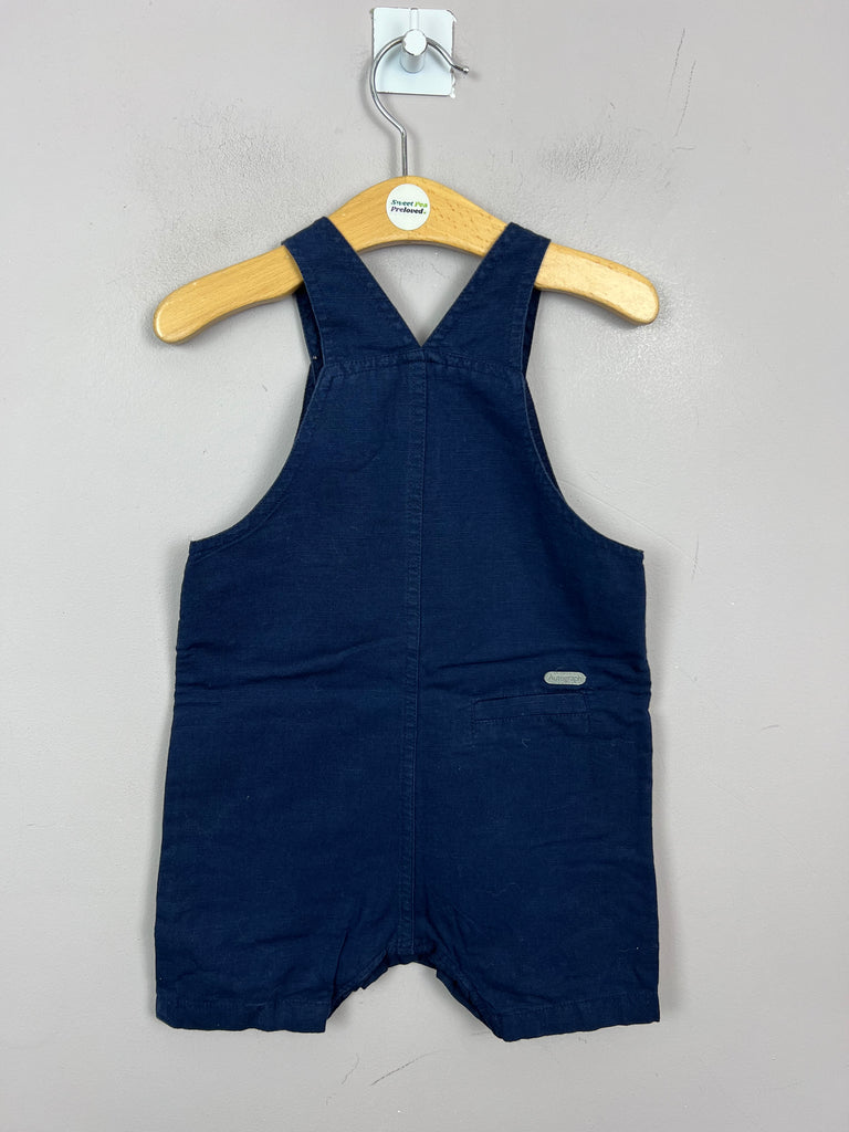 Autograph Navy Linen Dungarees 12-18m - Sweet Pea Preloved