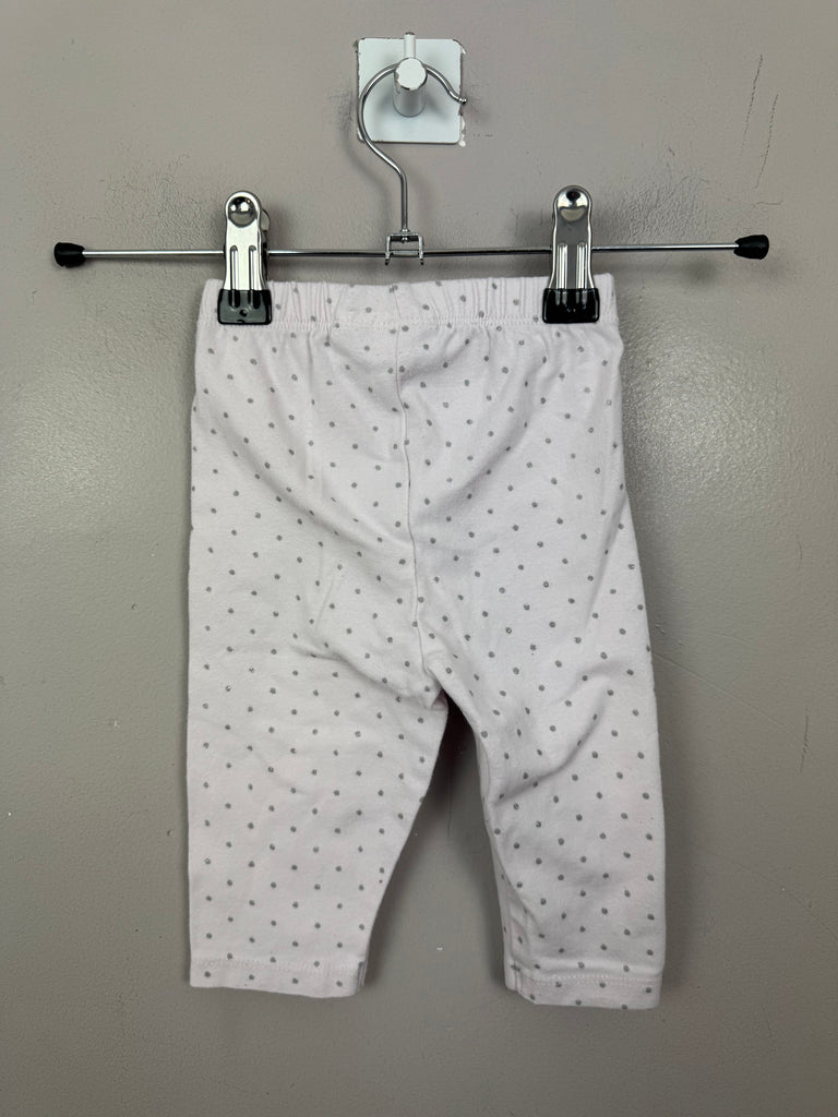 Secondhand Little White Company spot leggings 3-6m