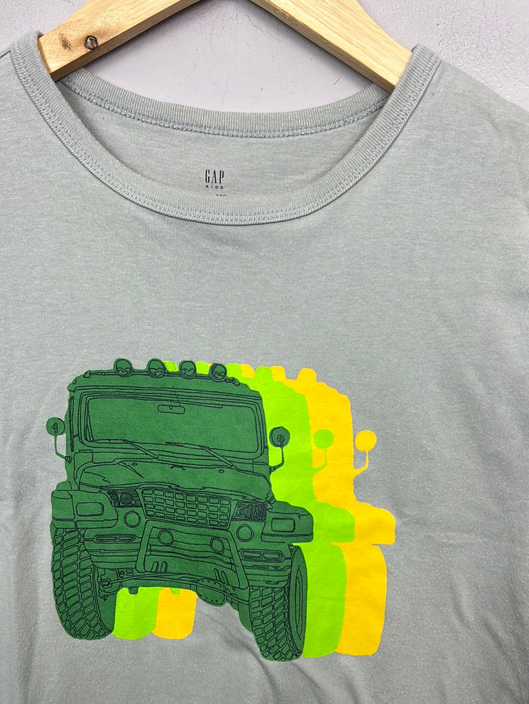 Second Hand Kids Gap grey truck t-shirt 13y