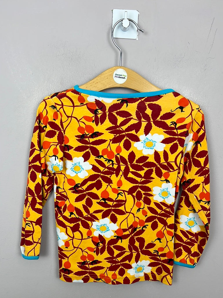 Secondhand kids 24m Duns Long Sleeve T-shirt - yellow leaves