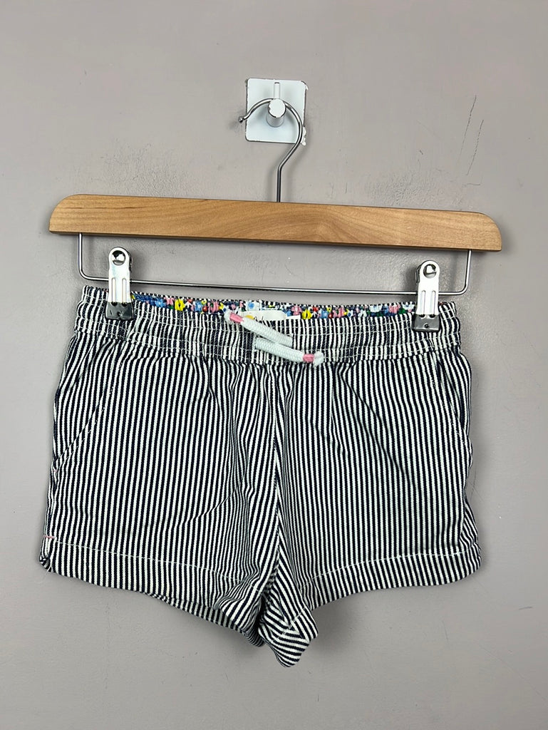 Pre Loved Kids Boden striped ticking shorts 10y