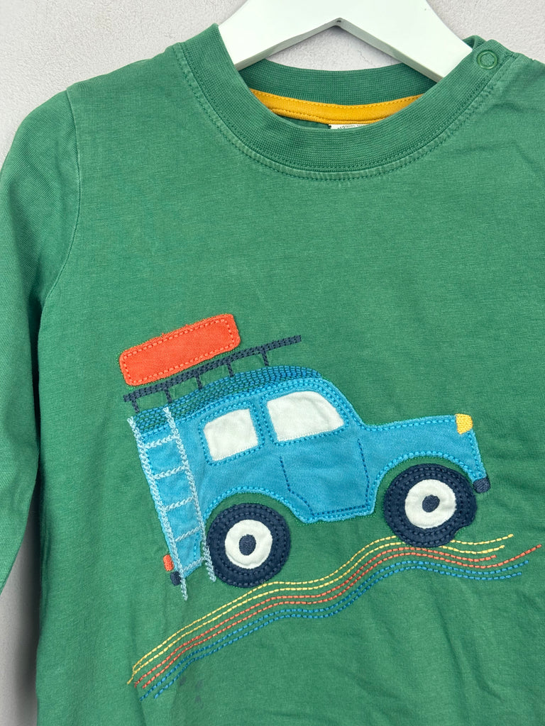 Pre Loved Frugi Off Road Long Sleeve T-shirt 3-4y