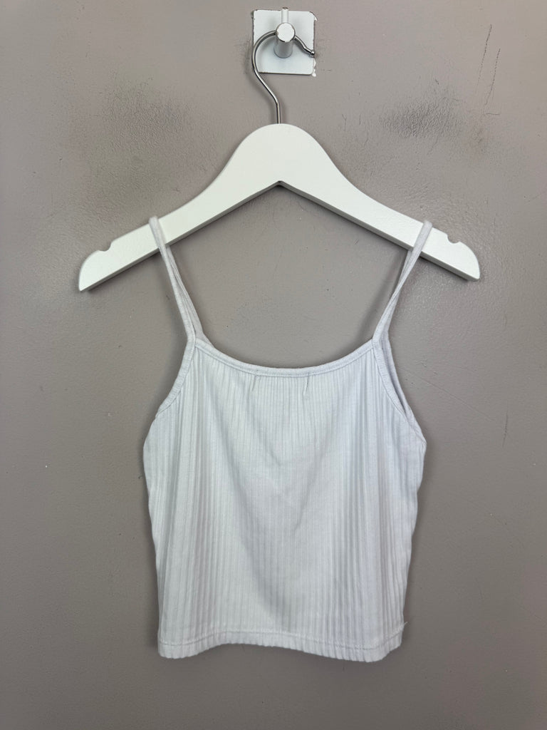FBZ white ribbed top 8-9y - sweet pea preloved 
