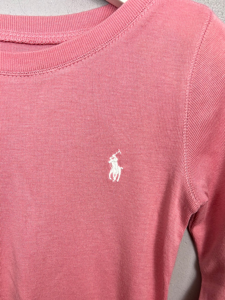 Pre Loved Ralph Lauren Rose Pink Long Sleeve T-shirt 3y