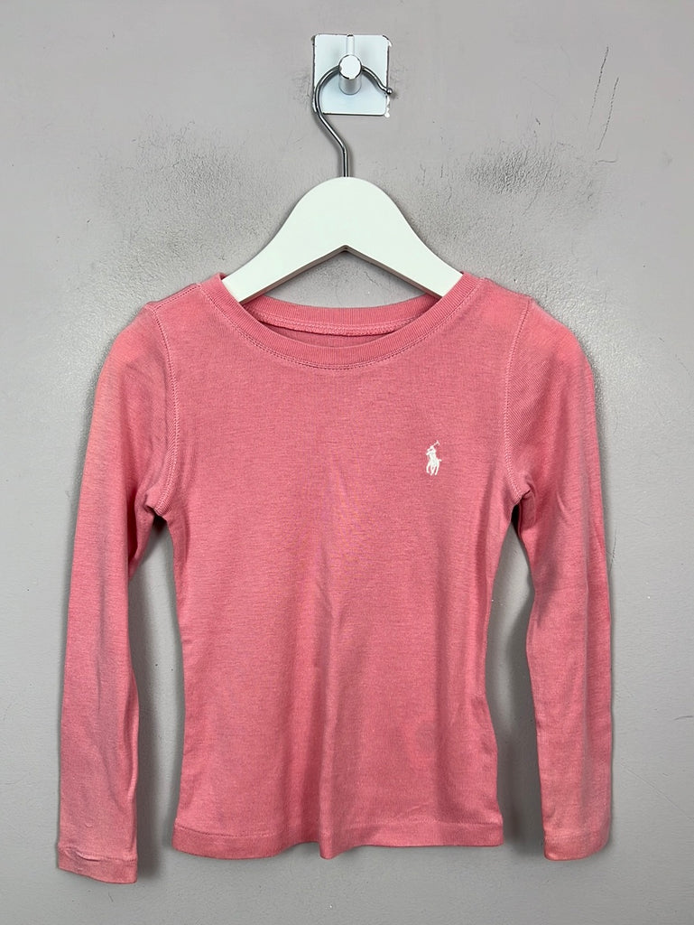 Secondhand Ralph Lauren Rose Pink Long Sleeve T-shirt 3y