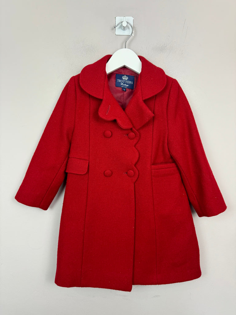 Trotters Heritage Red Classic Coat 2y - Sweet Pea Preloved 