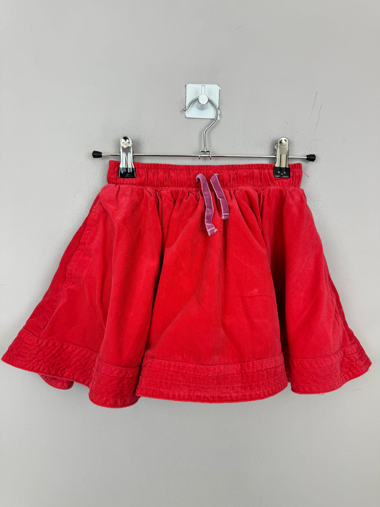 Boden red cord skirt 5-6y - Sweet Pea Preloved 