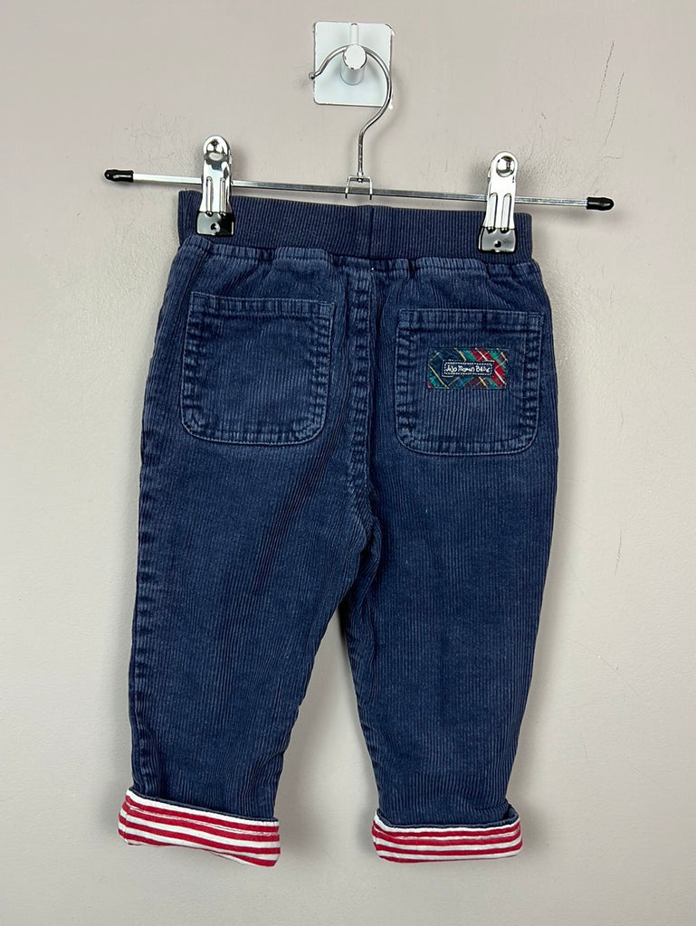 Second hand baby Jojo Maman Bebe navy cords 6-12m