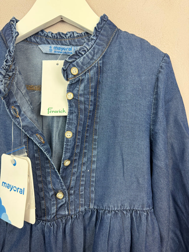 Mayoral denim dress 6y - secondhand