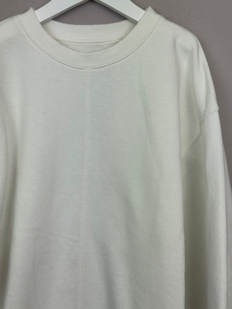 Zara White Sweatshirt 11-12y