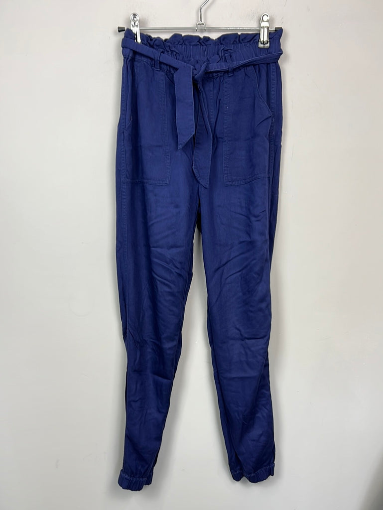 Secondhand mini Boden Navy pull on trousers 11y