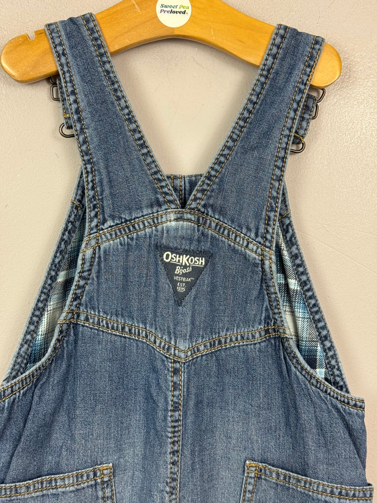 Pre loved Oshkosh Lined Denim Dungarees 3y