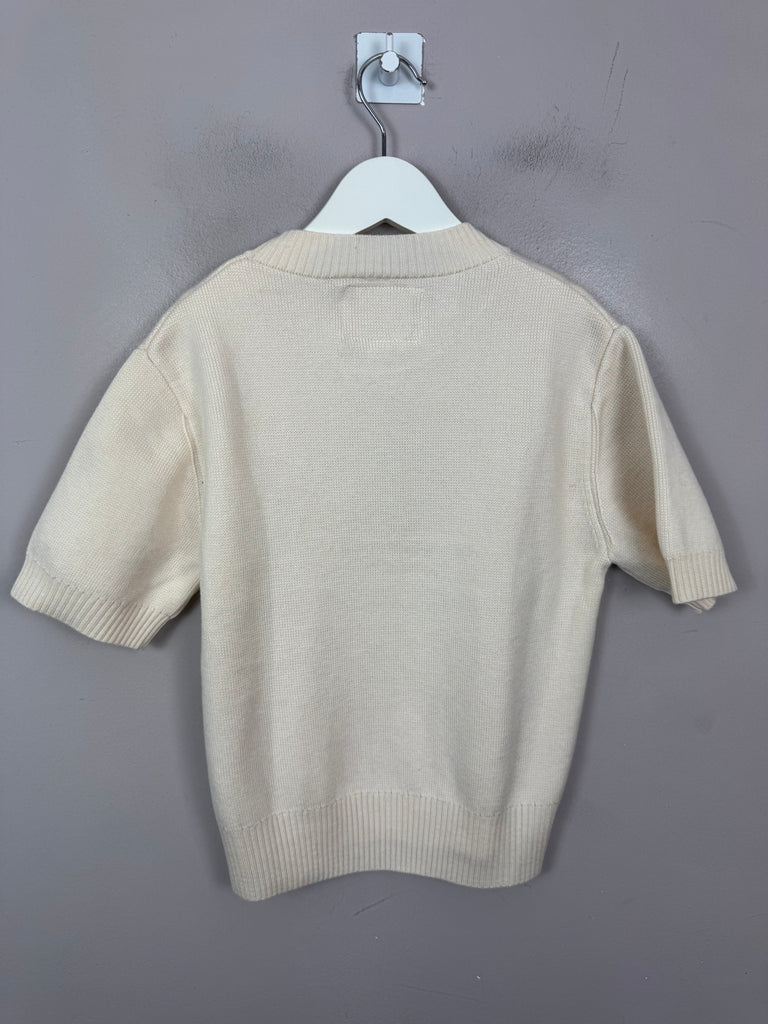 Zara Short Sleeve Jumper 11-12y New - slight second - sweet pea preloved 